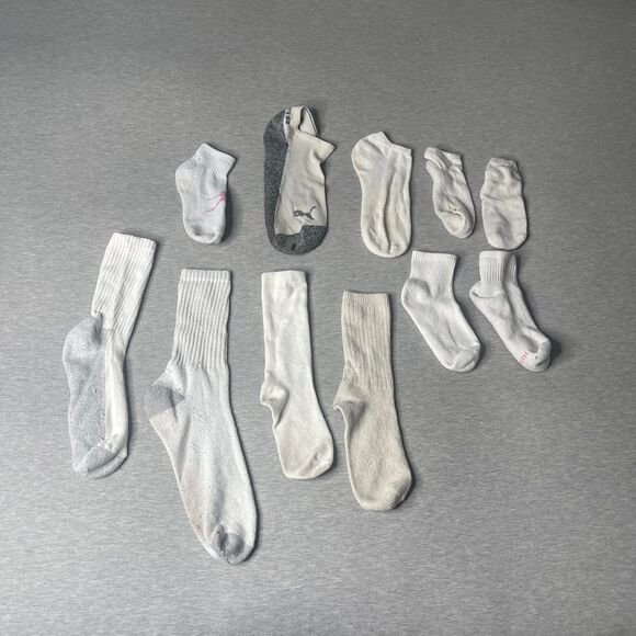 Hanes Women’s Athletic Performance Mismatched 11 Ankle & Crew Socks - Picture 5 of 6